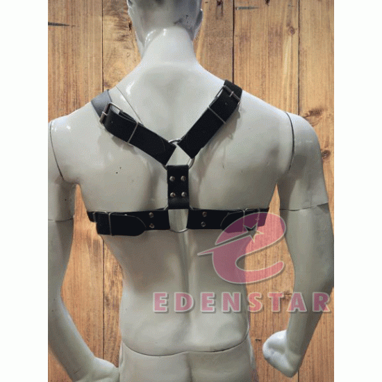 Genuine leather bulldog harness Men's Leather Y-Harness, harness with buckles, leather body harness, Adult Bondage Gay BDSM Bondage Harness