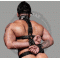Adjustable BDSM Bondage Black Leather Shoulder To Wrist Restraint - Self Bondage - Leather Restraints - Bondage Restraints - Bondage Gear