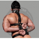 Adjustable BDSM Bondage Black Leather Shoulder To Wrist Restraint - Self Bondage - Leather Restraints - Bondage Restraints - Bondage Gear Adjustable BDSM Bondage Black Leather Shoulder To Wrist Restraint - Self Bondage - Leather Restraints - Bondage Restraints - Bondage Gear