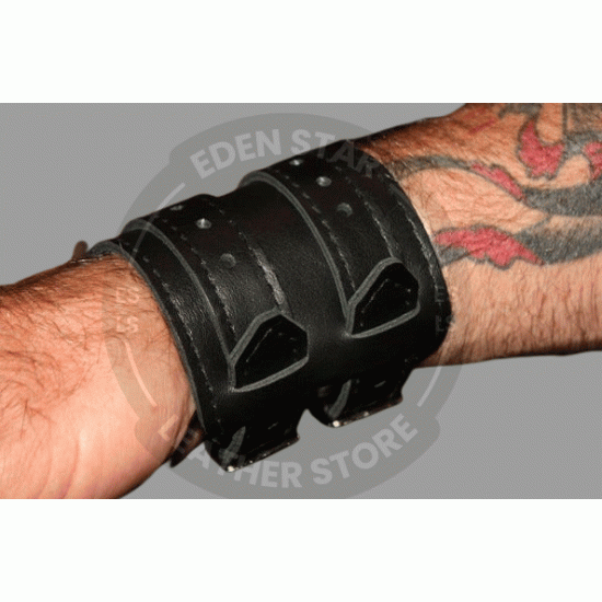 Leather cuff bracelet double buckled, Wide cuff bracelet Black, Black leather wrist cuff, Handmade leather bracelet Leather cuff bracelet double buckled, Wide cuff bracelet Black, Black leather wrist cuff, Handmade leather bracelet