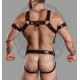 Leather Jockstrap Crossbow/Hunter Body Harness and Jockstrap in Black & Red Leather and Bicep restraints Leather Jockstrap Crossbow/Hunter Body Harness and Jockstrap in Black & Red Leather and Bicep restraints