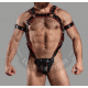 Leather Jockstrap Crossbow/Hunter Body Harness and Jockstrap in Black & Red Leather and Bicep restraints Leather Jockstrap Crossbow/Hunter Body Harness and Jockstrap in Black & Red Leather and Bicep restraints