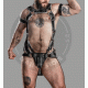 Men's Leather Crossbow Hunter Body Harness with Jockstrap, Gay Adult Harness with Jockstrap BDSM Bondage Bulldog Harness with Jockstrap Men's Leather Crossbow Hunter Body Harness with Jockstrap, Gay Adult Harness with Jockstrap BDSM Bondage Bulldog Harness with Jockstrap