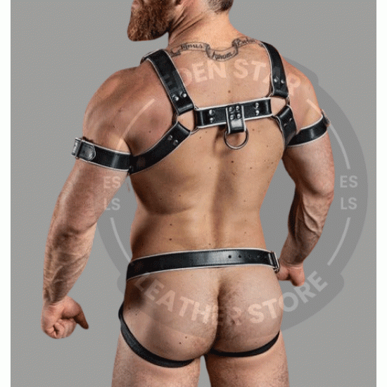 Men's Leather Crossbow Hunter Body Harness with Jockstrap, Gay Adult Harness with Jockstrap BDSM Bondage Bulldog Harness with Jockstrap Men's Leather Crossbow Hunter Body Harness with Jockstrap, Gay Adult Harness with Jockstrap BDSM Bondage Bulldog Harness with Jockstrap