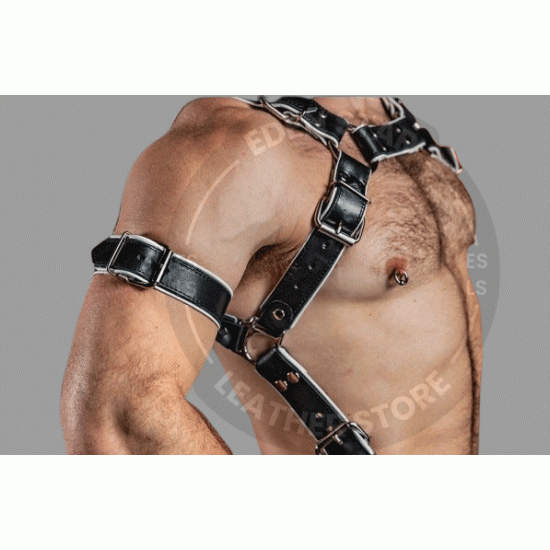 Men's Leather Crossbow Hunter Body Harness with Jockstrap, Gay Adult Harness with Jockstrap BDSM Bondage Bulldog Harness with Jockstrap Men's Leather Crossbow Hunter Body Harness with Jockstrap, Gay Adult Harness with Jockstrap BDSM Bondage Bulldog Harness with Jockstrap