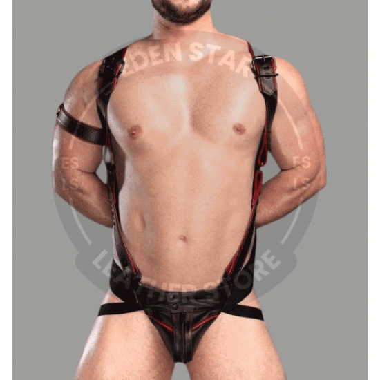 Handmade Black Men's Leather Crossbow Body Harness Chest Armor Buckles Adjustable Strap Belt Club Costume, Gay Adult Body Harness Jockstrap Handmade Black Men's Leather Crossbow Body Harness Chest Armor Buckles Adjustable Strap Belt Club Costume, Gay Adult Body Harness Jockstrap