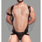 Handmade Black Men's Leather Crossbow Body Harness Chest Armor Buckles Adjustable Strap Belt Club Costume, Gay Adult Body Harness Jockstrap