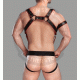 Handmade Black Men's Leather Crossbow Body Harness Chest Armor Buckles Adjustable Strap Belt Club Costume, Gay Adult Body Harness Jockstrap Handmade Black Men's Leather Crossbow Body Harness Chest Armor Buckles Adjustable Strap Belt Club Costume, Gay Adult Body Harness Jockstrap