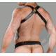 Genuine Black Leather Sport Jock Strap connected with Crossbow/Hunter Body Harnesses Having Premium Quality Genuine Black Leather Sport Jock Strap connected with Crossbow/Hunter Body Harnesses Having Premium Quality
