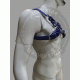 Blue Chest Harness with Closure Buckles for Secure Fit - Adjust Harness Buckle System - Chest Support Harness - Chest Strap Harness Blue Chest Harness with Closure Buckles for Secure Fit - Adjust Harness Buckle System - Chest Support Harness - Chest Strap Harness