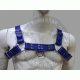 Blue Chest Harness with Closure Buckles for Secure Fit - Adjust Harness Buckle System - Chest Support Harness - Chest Strap Harness Blue Chest Harness with Closure Buckles for Secure Fit - Adjust Harness Buckle System - Chest Support Harness - Chest Strap Harness