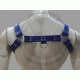 Blue Chest Harness with Closure Buckles for Secure Fit - Adjust Harness Buckle System - Chest Support Harness - Chest Strap Harness Blue Chest Harness with Closure Buckles for Secure Fit - Adjust Harness Buckle System - Chest Support Harness - Chest Strap Harness