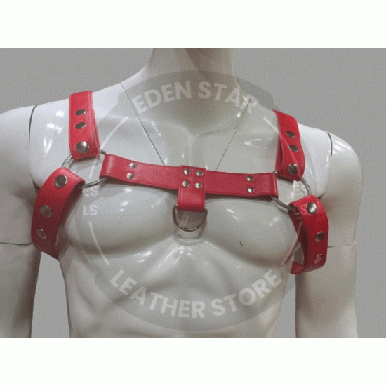 Chest harness men- Red Leather men harness-Shoulder harness belt- Plus Size Men Harness - Gift for Boyfriend - Gift for him- Bulldog Harness Chest harness men- Red Leather men harness-Shoulder harness belt- Plus Size Men Harness - Gift for Boyfriend - Gift for him- Bulldog Harness