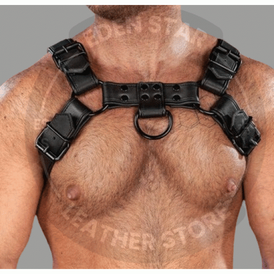 Men's Leather Bulldog Chest Harness – Handcrafted Harness - Shoulder harness belt - Plus Size Options - Gift for Men - Leather Outfit Accessory Men's Leather Bulldog Chest Harness – Handcrafted Harness - Shoulder harness belt - Plus Size Options - Gift for Men - Leather Outfit Accessory