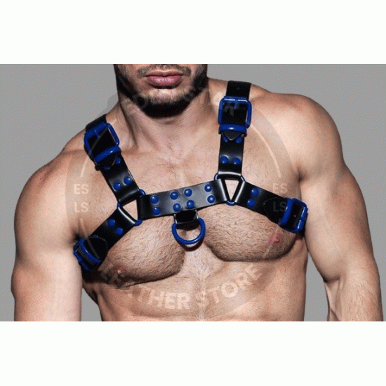Men's 100% Genuine Black Fetish Leather Chest Harness - Sexy Harness - Leather harness - Adjustable Chest Straps HARNESS Men's 100% Genuine Black Fetish Leather Chest Harness - Sexy Harness - Leather harness - Adjustable Chest Straps HARNESS
