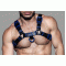 Men's 100% Genuine Black Fetish Leather Chest Harness - Sexy Harness - Leather harness - Adjustable Chest Straps HARNESS 