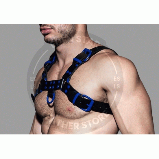 Men's 100% Genuine Black Fetish Leather Chest Harness - Sexy Harness - Leather harness - Adjustable Chest Straps HARNESS Men's 100% Genuine Black Fetish Leather Chest Harness - Sexy Harness - Leather harness - Adjustable Chest Straps HARNESS