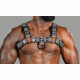 Men Leather Adjustable Chest Strap Half Harness Club-Wear Costume Bulldog Harness Men's body belt, Bulldog harness men Men Leather Adjustable Chest Strap Half Harness Club-Wear Costume Bulldog Harness Men's body belt, Bulldog harness men