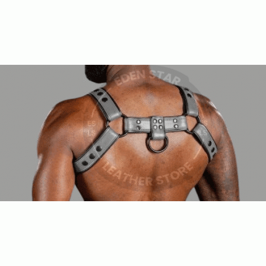 Men Leather Adjustable Chest Strap Half Harness Club-Wear Costume Bulldog Harness Men's body belt, Bulldog harness men Men Leather Adjustable Chest Strap Half Harness Club-Wear Costume Bulldog Harness Men's body belt, Bulldog harness men