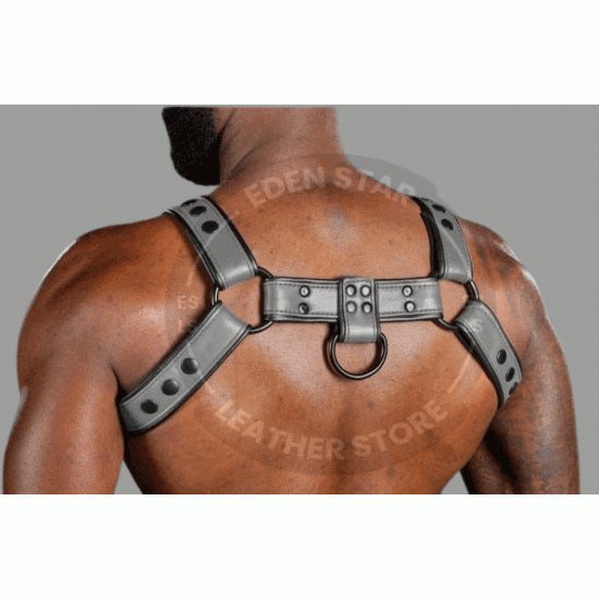 Men Leather Adjustable Chest Strap Half Harness Club-Wear Costume Bulldog Harness Men's body belt, Bulldog harness men Men Leather Adjustable Chest Strap Half Harness Club-Wear Costume Bulldog Harness Men's body belt, Bulldog harness men