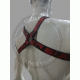 BDSM Printed Leather X Harness - Adjustable and Comfortable Bondage Gear - Premium Fetish and Play Gear for Kink Enthusiasts BDSM Printed Leather X Harness - Adjustable and Comfortable Bondage Gear - Premium Fetish and Play Gear for Kink Enthusiasts