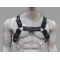 Men's Leather Chest Harness with Detachable Back Handle - Kink Friendly - Adjustable BDSM Gear - Perfect for Cosplay or Roleplay