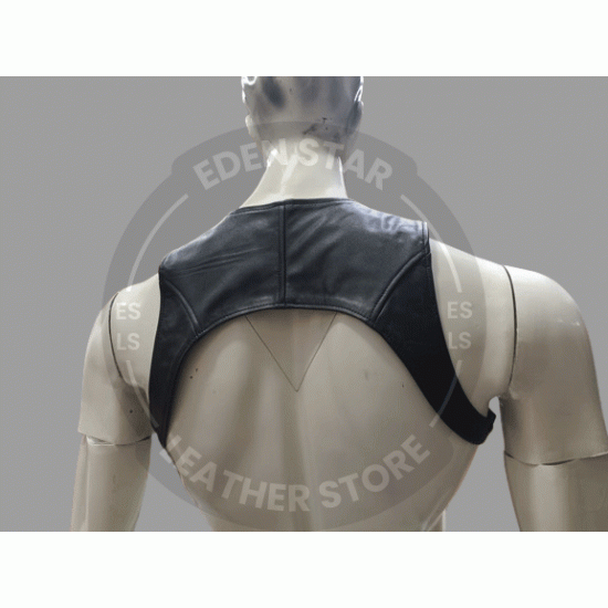 Men's Leather Chest Harness with Front Zip Closure - Leather Open Design for Cosplay - Leather Fetish Gear - BDSM Gear Men's Leather Chest Harness with Front Zip Closure - Leather Open Design for Cosplay - Leather Fetish Gear - BDSM Gear