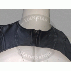 Men's Leather Chest Harness with Front Zip Closure - Leather Open Design for Cosplay - Leather Fetish Gear - BDSM Gear