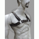 Black Leather Men's Chest Harness - Comfortable & Stylish - Fetish Gear & Roleplay - Perfect for BDSM & Cosplay Black Leather Men's Chest Harness - Comfortable & Stylish - Fetish Gear & Roleplay - Perfect for BDSM & Cosplay