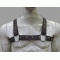 Black Leather Men's Chest Harness - Comfortable & Stylish - Fetish Gear & Roleplay - Perfect for BDSM & Cosplay
