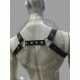 Black Leather Men's Chest Harness - Comfortable & Stylish - Fetish Gear & Roleplay - Perfect for BDSM & Cosplay Black Leather Men's Chest Harness - Comfortable & Stylish - Fetish Gear & Roleplay - Perfect for BDSM & Cosplay
