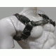 Men's Leather Chest Harness with Detachable Back Handle - Kink Friendly - Adjustable BDSM Gear - Perfect for Cosplay or Roleplay Men's Leather Chest Harness with Detachable Back Handle - Kink Friendly - Adjustable BDSM Gear - Perfect for Cosplay or Roleplay