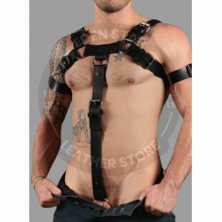 Genuine Leather Bondage Body cock Strap for Bulldog harness With adjustable straps BDSM Bondage Cock Harness, Gay Bondage Leather Harness
