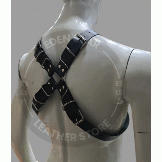 Men's Leather X Harness - Leather X Shape Harness - Men's Fashion Harness - Handcrafted Leather Harness - Handcrafted Biker Gear Men's Leather X Harness - Leather X Shape Harness - Men's Fashion Harness - Handcrafted Leather Harness - Handcrafted Biker Gear