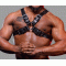 Men's Leather X Harness - Leather X Shape Harness - Men's Fashion Harness - Handcrafted Leather Harness - Handcrafted Biker Gear