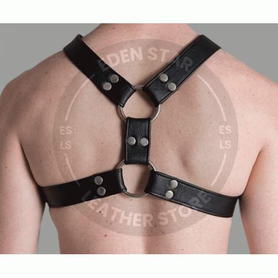 Men's Y-Style Leather Harness - Perfect for Cosplay and Roleplay - Adjustable Sexy BDSM and Fetish Gear - Kink Friendly and Comfortable Men's Y-Style Leather Harness - Perfect for Cosplay and Roleplay - Adjustable Sexy BDSM and Fetish Gear - Kink Friendly and Comfortable