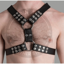 Men's Y-Style Leather Harness - Perfect for Cosplay and Roleplay - Adjustable Sexy BDSM and Fetish Gear - Kink Friendly and Comfortable