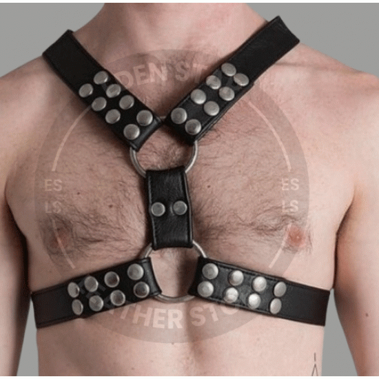 Men's Y-Style Leather Harness - Perfect for Cosplay and Roleplay - Adjustable Sexy BDSM and Fetish Gear - Kink Friendly and Comfortable Men's Y-Style Leather Harness - Perfect for Cosplay and Roleplay - Adjustable Sexy BDSM and Fetish Gear - Kink Friendly and Comfortable