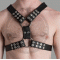 Men's Y-Style Leather Harness - Perfect for Cosplay and Roleplay - Adjustable Sexy BDSM and Fetish Gear - Kink Friendly and Comfortable