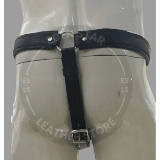 Black Leather Netted Chastity Jock - Locking BDSM Device for Men - Lockable Jockstrap -Secure Locking Jockstrap for Men Black Leather Netted Chastity Jock - Locking BDSM Device for Men - Lockable Jockstrap -Secure Locking Jockstrap for Men