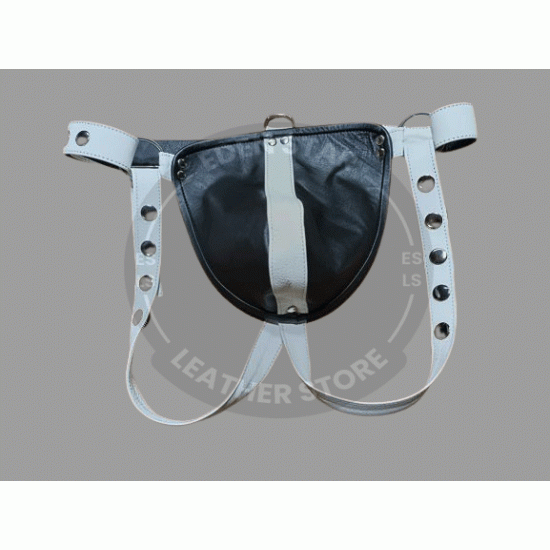 Men's 100% Genuine Black and White Leather Jockstrap, Men Leather Thong, Sexy Adult Jockstrap, Men's Posing Pouch Thongs, Gay Jockstrap Men's 100% Genuine Black and White Leather Jockstrap, Men Leather Thong, Sexy Adult Jockstrap, Men's Posing Pouch Thongs, Gay Jockstrap