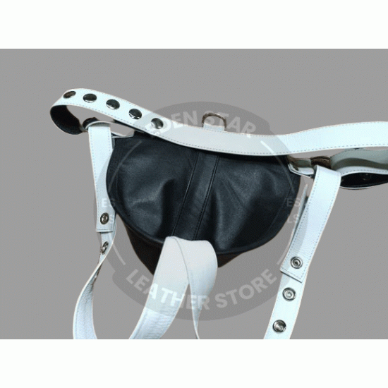 Men's 100% Genuine Black and White Leather Jockstrap, Men Leather Thong, Sexy Adult Jockstrap, Men's Posing Pouch Thongs, Gay Jockstrap Men's 100% Genuine Black and White Leather Jockstrap, Men Leather Thong, Sexy Adult Jockstrap, Men's Posing Pouch Thongs, Gay Jockstrap