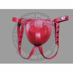 Men's Handcrafted Athletic Jockstrap, Supportive & Breathable, Soft Leather, Men's Sexy Thong BDSM Underwear Fetish, Adjustable Straps