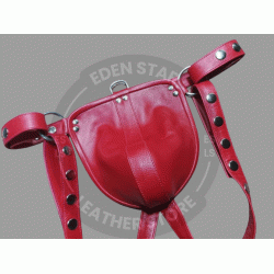 Men's Handcrafted Athletic Jockstrap, Supportive & Breathable, Soft Leather, Men's Sexy Thong BDSM Underwear Fetish, Adjustable Straps