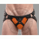 Men's Leather Jockstrap with Metallic Accents - Edgy, Stylish, and Comfortable Men's Leather Jockstrap with Metallic Accents - Edgy, Stylish, and Comfortable
