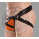Men's Leather Jockstrap with Metallic Accents - Edgy, Stylish, and Comfortable Men's Leather Jockstrap with Metallic Accents - Edgy, Stylish, and Comfortable