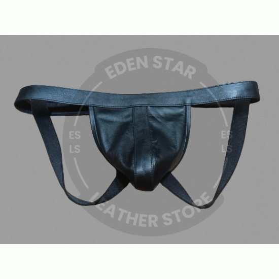 Men's Black Leather Jockstrap - Comfortable and Stylish Underwear for Men Men's Black Leather Jockstrap - Comfortable and Stylish Underwear for Men