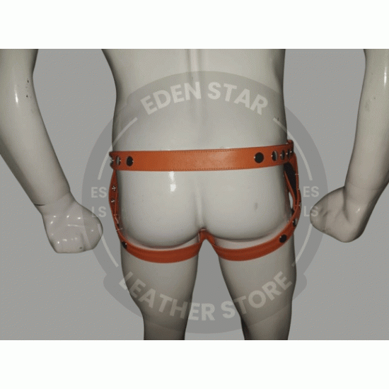 Biker Style Leather Jockstrap for Men - Erotic Underwear - Sexy & Durable - Erotic Leather Jock Strap - High-Fashion Luxury Underwear Biker Style Leather Jockstrap for Men - Erotic Underwear - Sexy & Durable - Erotic Leather Jock Strap - High-Fashion Luxury Underwear