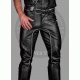 Men Genuine Cowhide Skin Leather pants Men's Real Leather Trouser Pants Leather Jeans Black Pants Gift for Men - Handmade Real Leather pants