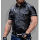 Men Classic Style half Sleeve Leather Shirt Black Leather Shirt Gift for Him, Genuine Leather Shirt - Handmade Real Leather Shirt Men Classic Style half Sleeve Leather Shirt Black Leather Shirt Gift for Him, Genuine Leather Shirt - Handmade Real Leather Shirt